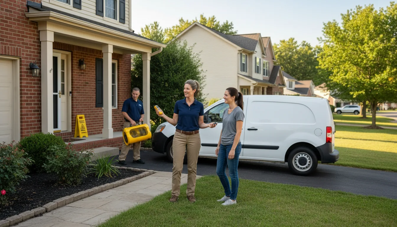 Residential water damage restoration in Johns Creek, GA